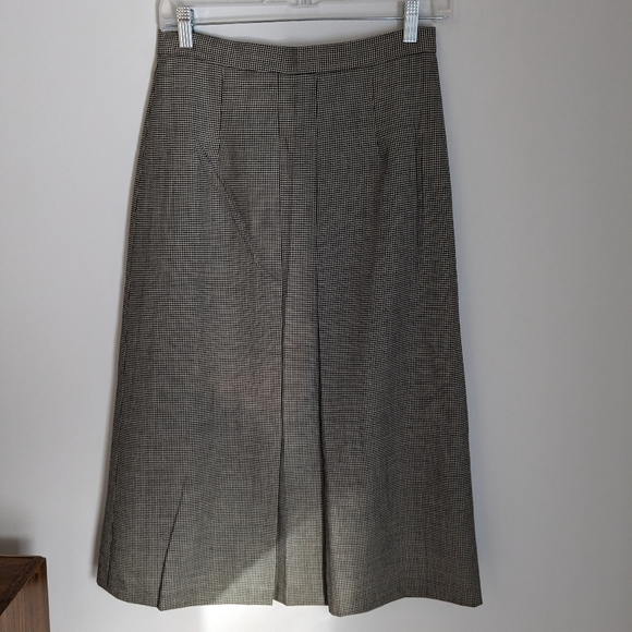 Vintage | Zanella | Made in Italy | Wool Skirt | Houndstooth | Size 8 - Picture 4 of 11